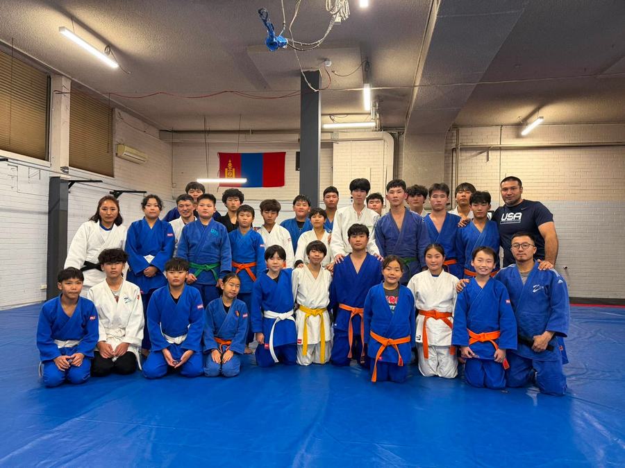 Respect Judo Club students with visiting coach